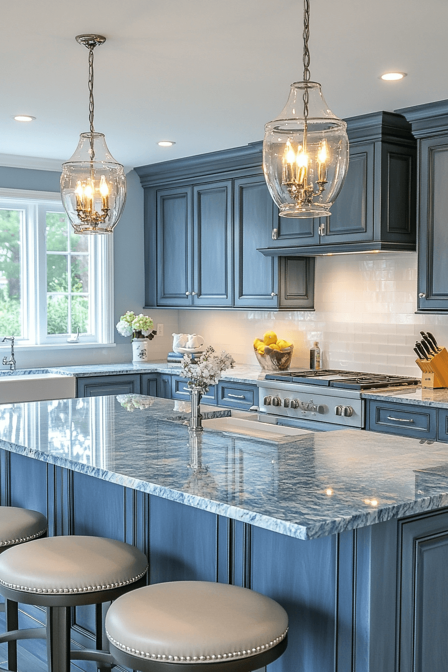 16+ Kitchen Cabinet Color Ideas That Elevate Everyday Living 4 Soothing Blue Serenity