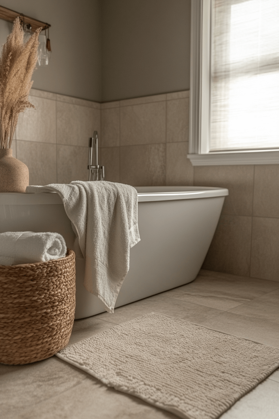 17+ Neutral Bathroom Decor Looks That Spark Serenity and Balance 4 Taupe Tranquil Haven