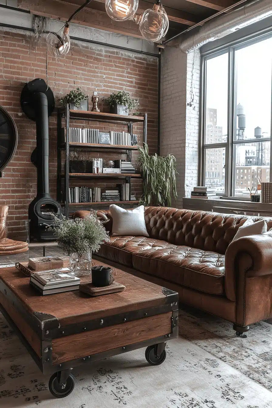 16+ Industrial Farmhouse Living Room Looks That Mix Comfort With Edge 4 Urban Farmhouse Fusion