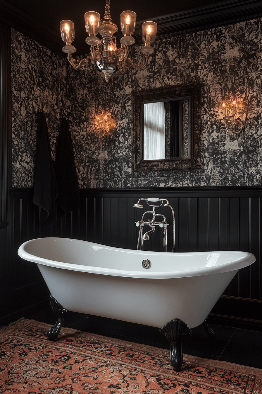 16+ Vintage Modern Master Bath Details That Add Personality and Style 4 Victorian Inspired Bath Sanctuary