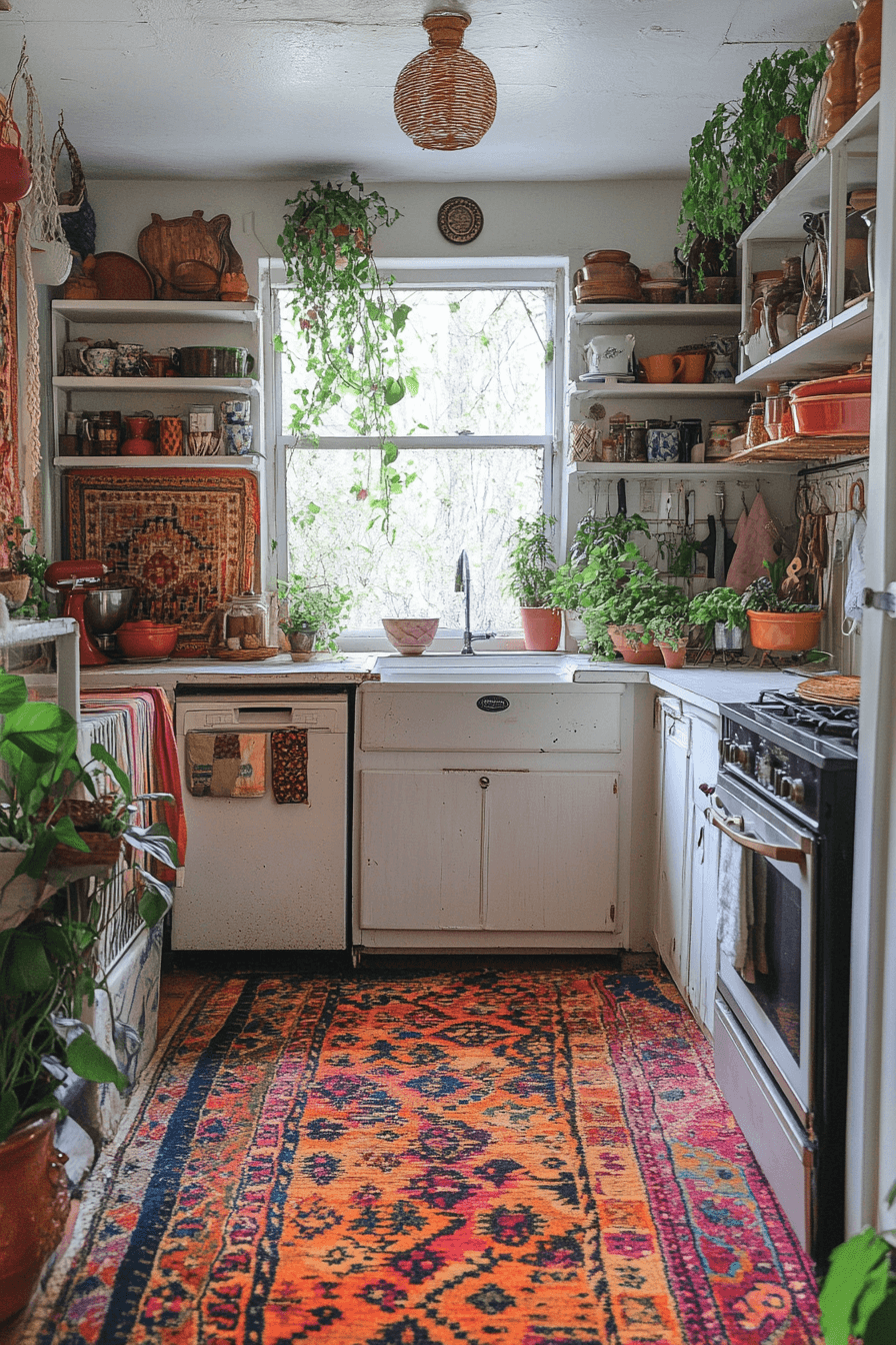 Boho Kitchen Ideas for a Warm and Free-Spirited Cooking Retreat 4 Vintage Boho Blend