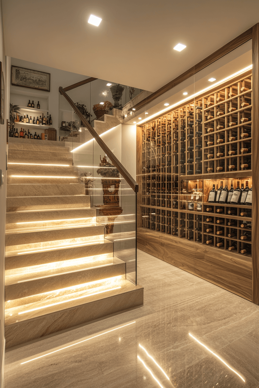 15+ Staircase Storage Under Stairs Ideas to Keep Your Home Neat and Chic 4 Wine Cellar Under Stairs