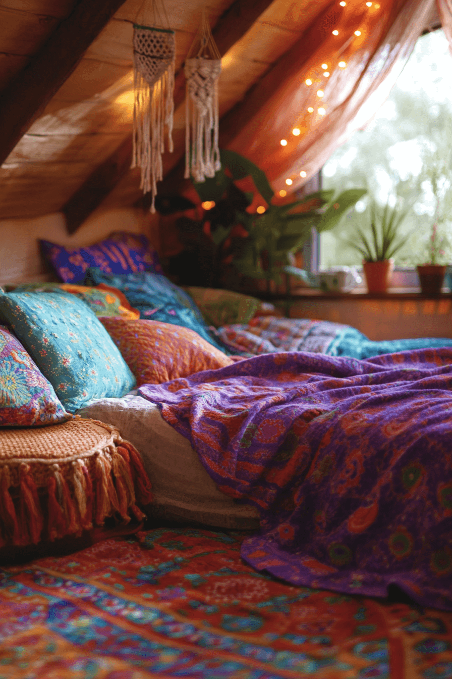 15+ Attic Bedroom Ideas to Design a Chic and Affordable Makeover 5 Boho Loft Getaway