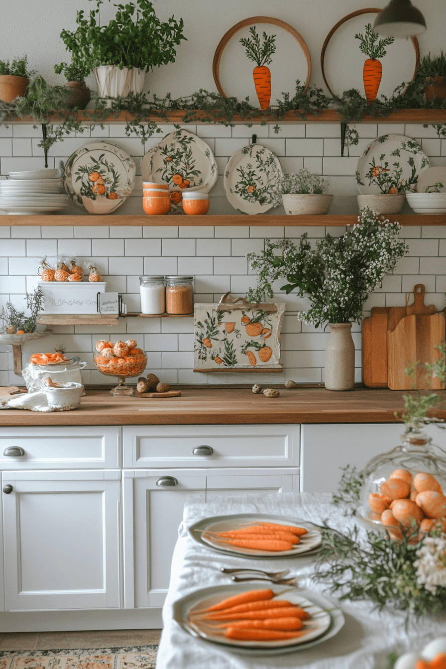 21+ Easter Decor Ideas for a Bright and Cheerful Celebration 5 Carrot Themed Decor Delights