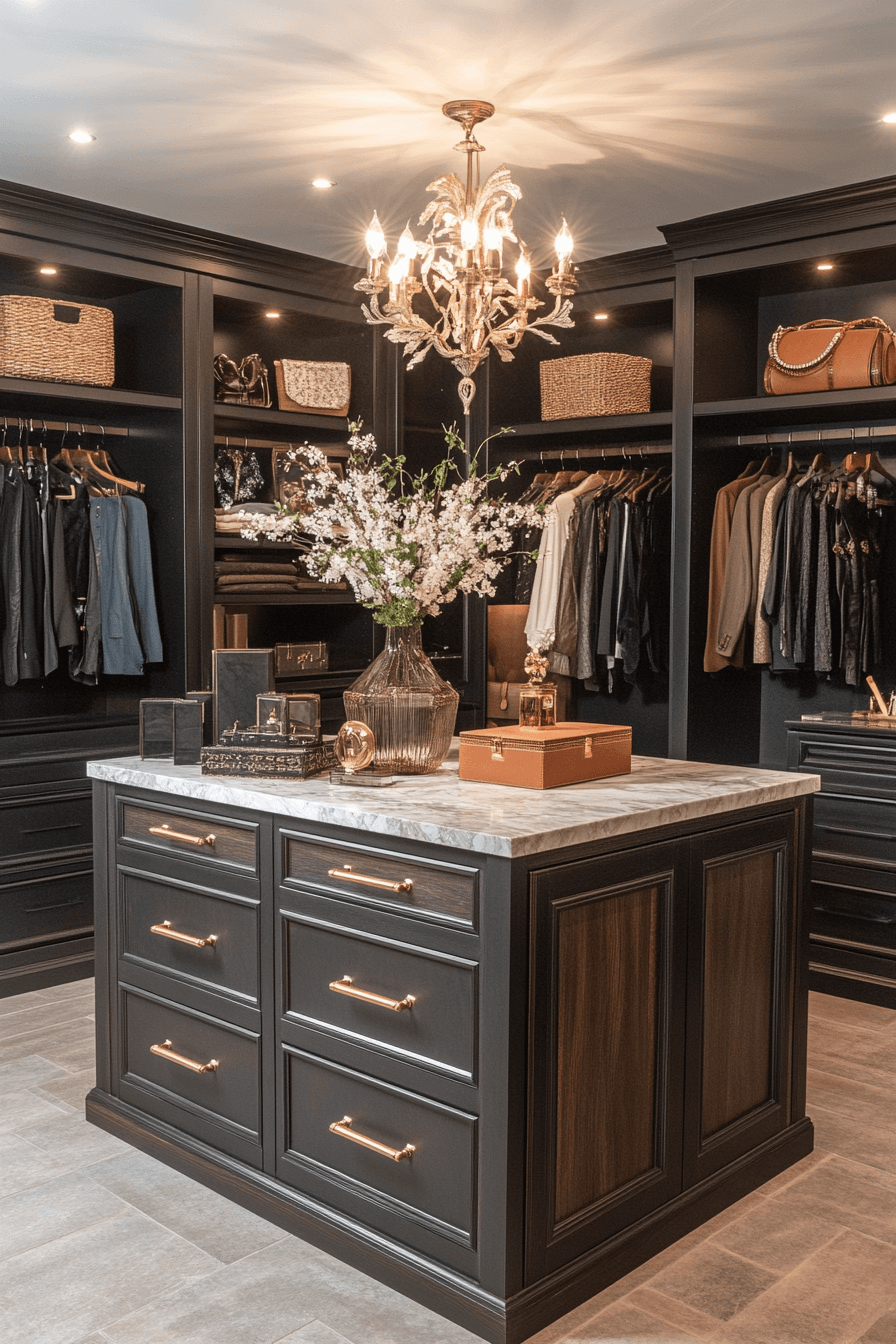 17+ Walk In Closets Designed to Showcase Your Unique Style 5 Central Island