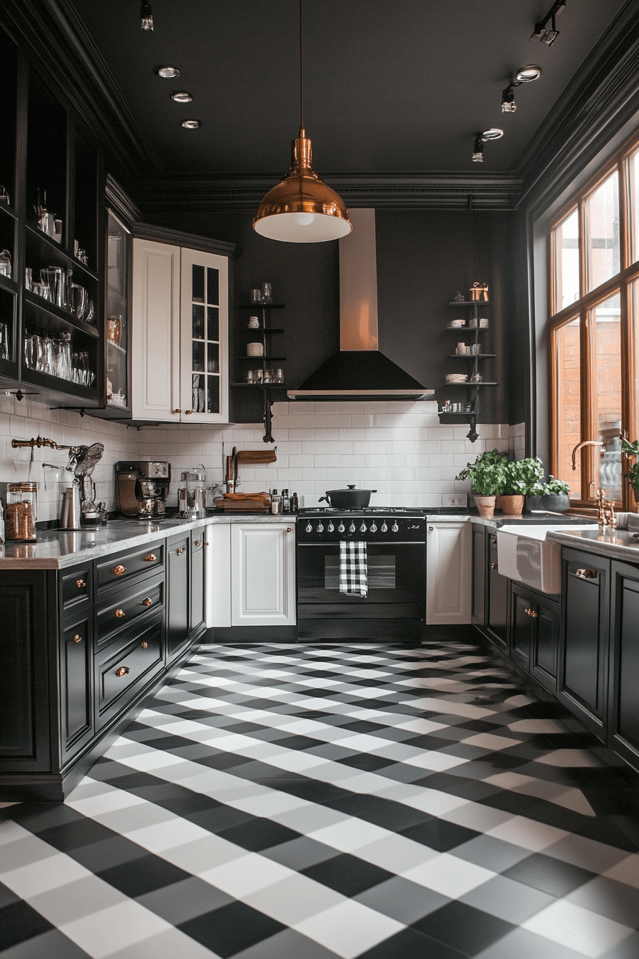 24+ Black and White Modern Kitchen Ideas That Spark Everyday Inspiration 5 Classic Checkerboard Kitchens With A Modern Twist