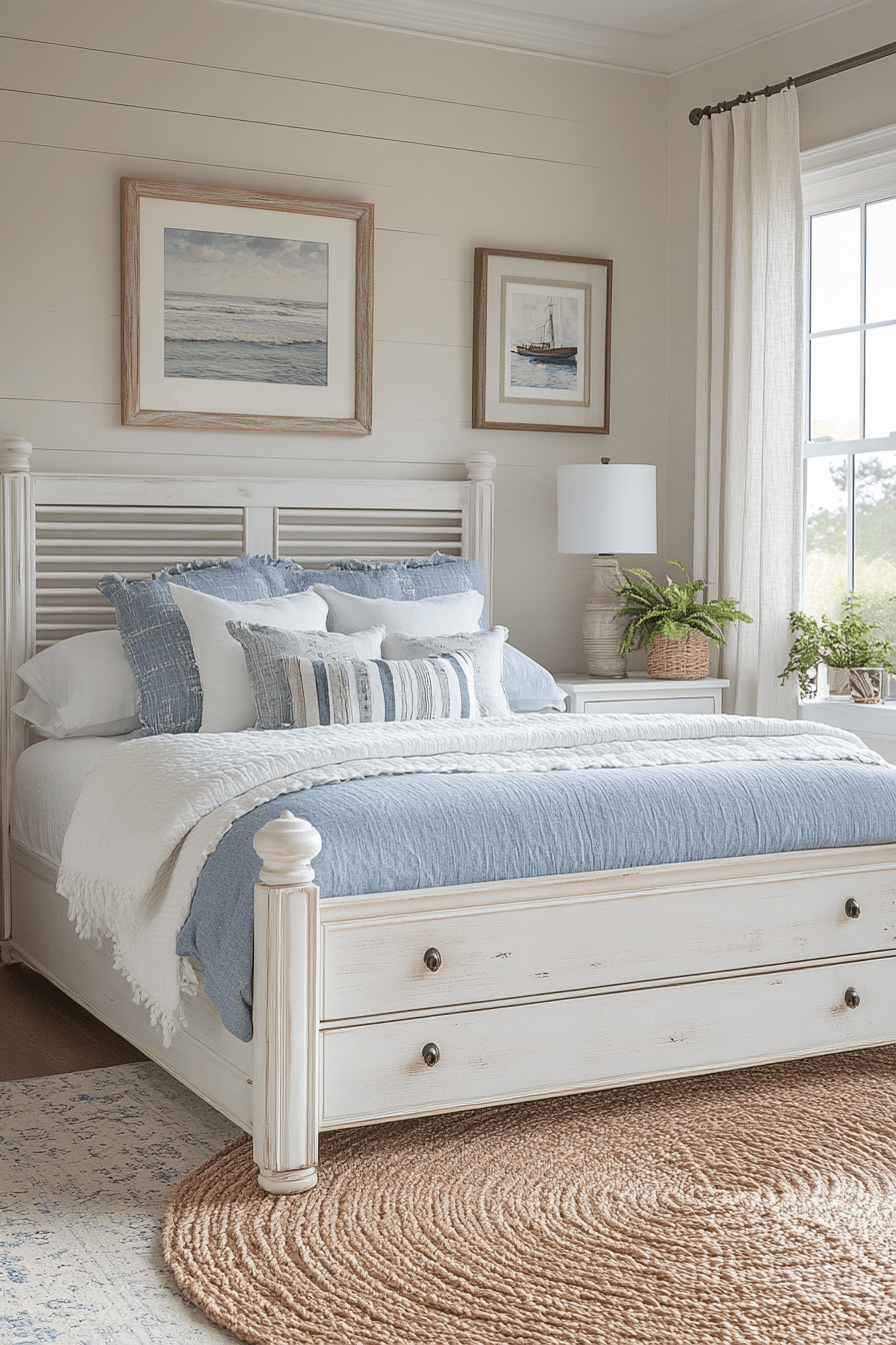 18+ Chic Bedroom Ideas That Highlight Style in Every Detail 5 Coastal Bliss Retreat