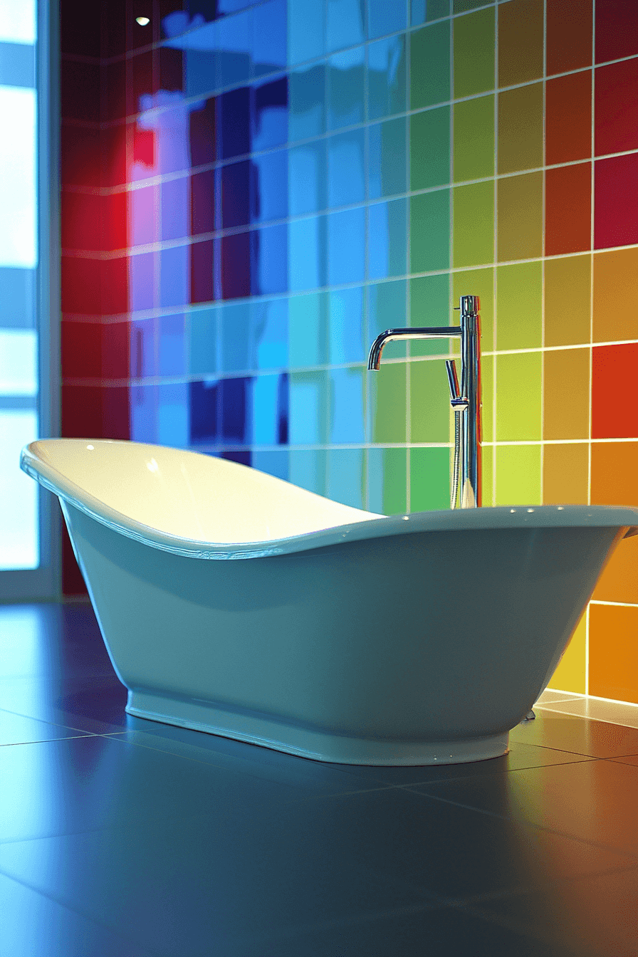 16+ Bathroom Tile Design Ideas That Add Style and Personality Instantly 5 Colorful Ceramic Charm