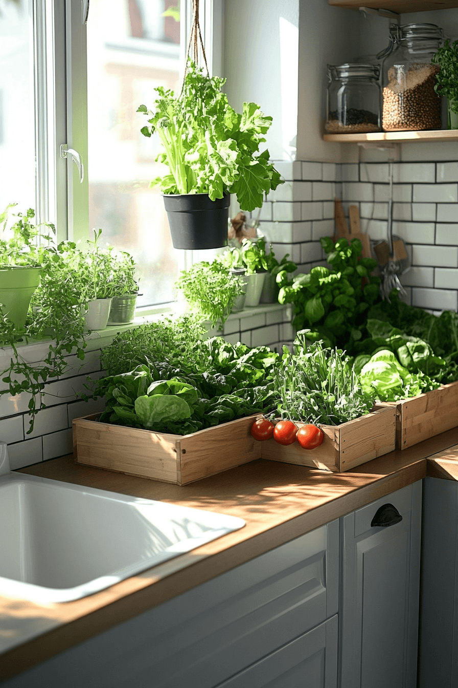 15+ Indoor Gardening Ideas for Turning Apartments Into Green Sanctuaries 5 Grow Your Own Veggies