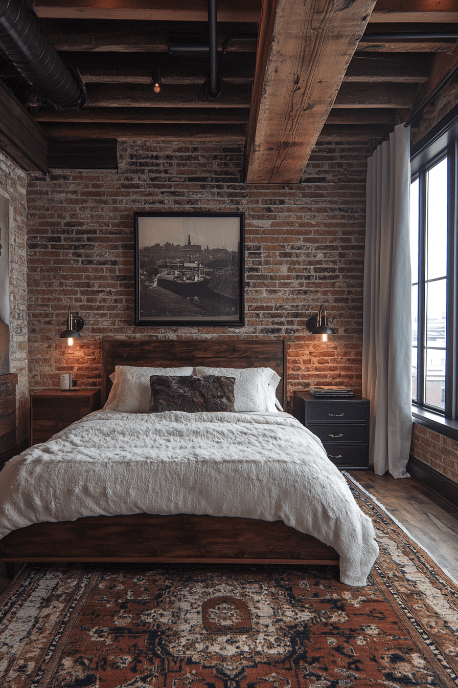 17+ Street Style Bedroom Designs for a Space Full of Character 5 Industrial Chic Bedroom