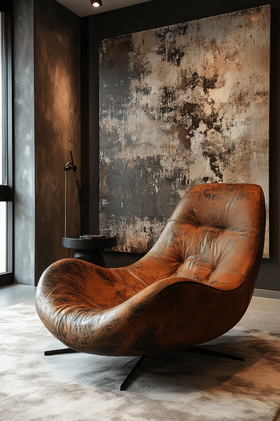 19+ Wabi Sabi Living Room Designs for a Home Full of Serenity and Style 5 Leather Life Story