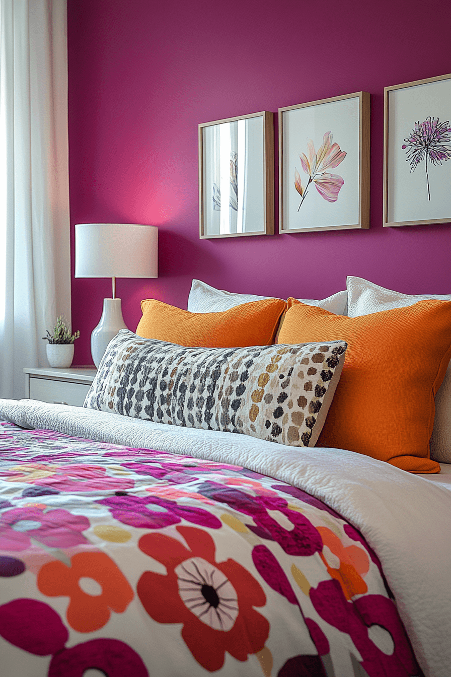 18+ Pink Bedroom Ideas for a Personalized and Beautiful Touch 5 Modern Pink Accents
