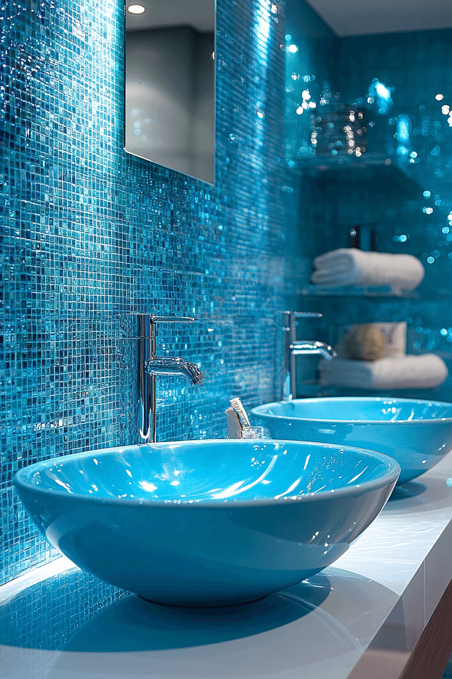 19+ Blue Bathroom Decor Inspiration for a Chic and Modern Vibe 5 Revitalizing Aquamarine Touch
