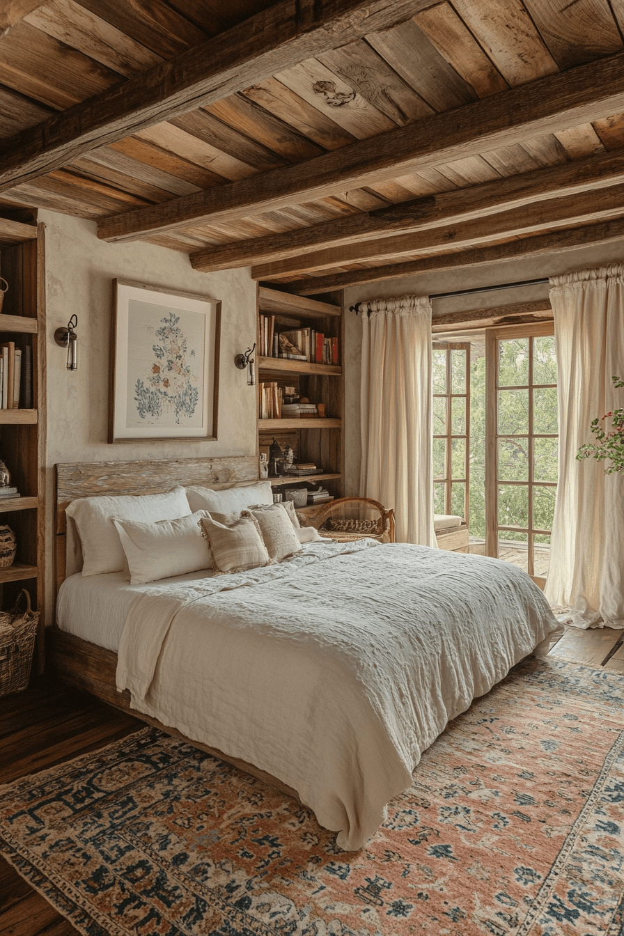 15+ Beige Bedroom Ideas for a Chic and Affordable Refresh 5 Rustic Beige Comfort