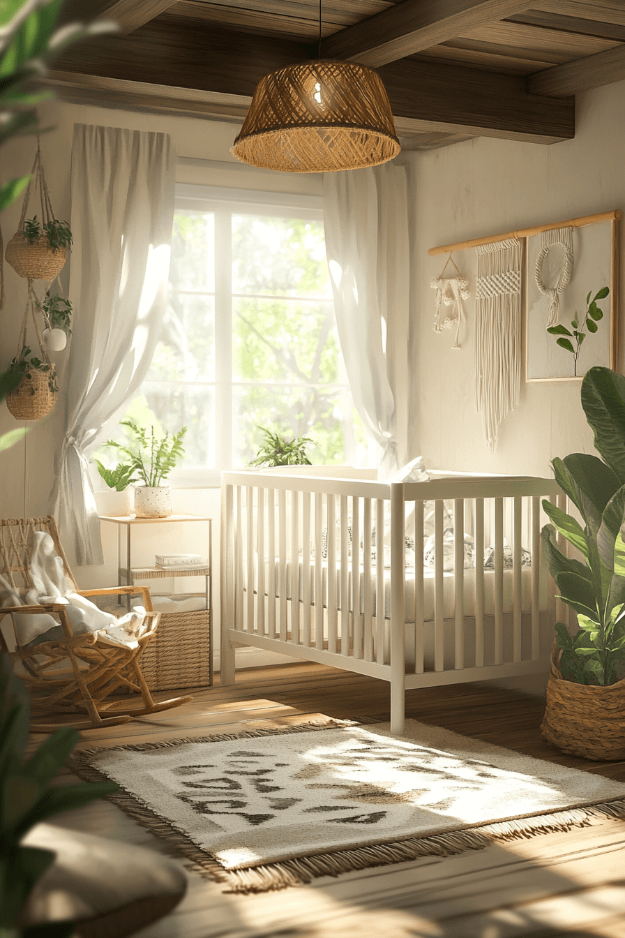 19+ Boho Nursery Decor for a Cozy and Stylish Little Retreat 5 Serene Baby Space