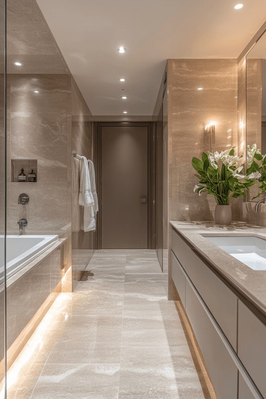 17+ Neutral Bathroom Decor Looks That Spark Serenity and Balance 5 Serene Gray Sophistication