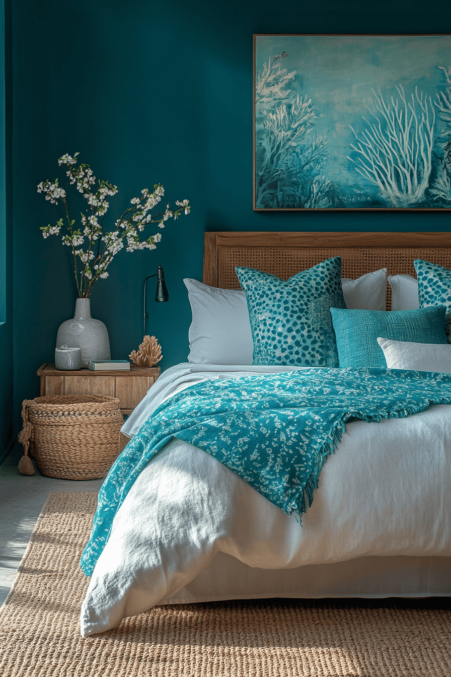 15+ Dark Teal Bedroom Ideas That Make a Statement With Style 5 Serene Marine Dark Teal Bedroom Escape