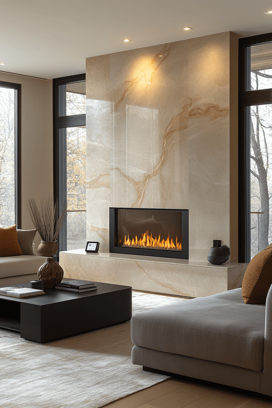 24+ Modern Fireplace Ideas to Create a Stunning Focal Point 5 Smart Comfort
