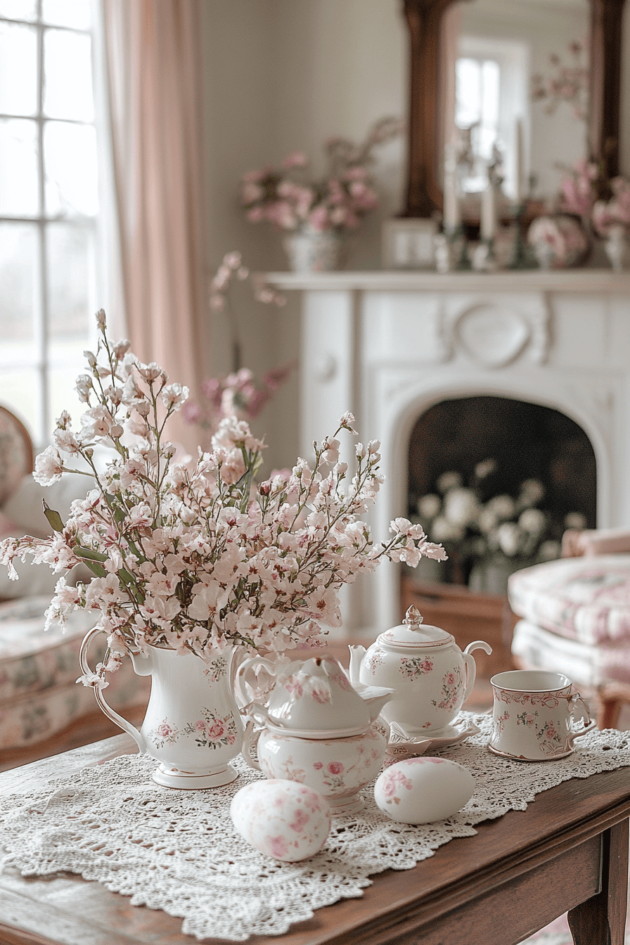 20+ Easter Living Room Decor That Works Beautifully on Any Budget 5 Vintage Easter Touches