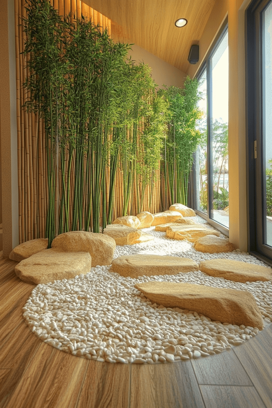 18+ Elegant Zen Decor Inspiration for a Peaceful and Sophisticated Space 6 Bamboo Zen Garden