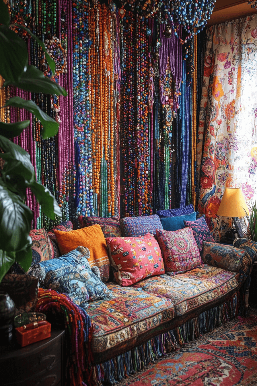 16+ Boho Window Treatments That Add Depth Through Layers and Patterns 6 Beaded Beauty