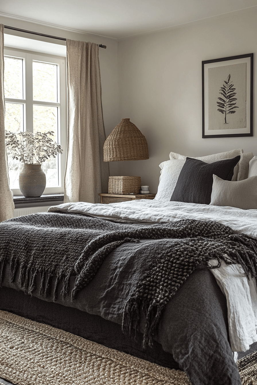 18+ Grey Boho Bedroom Looks That Turn Simplicity Into Sophistication 6 Charcoal Serenity