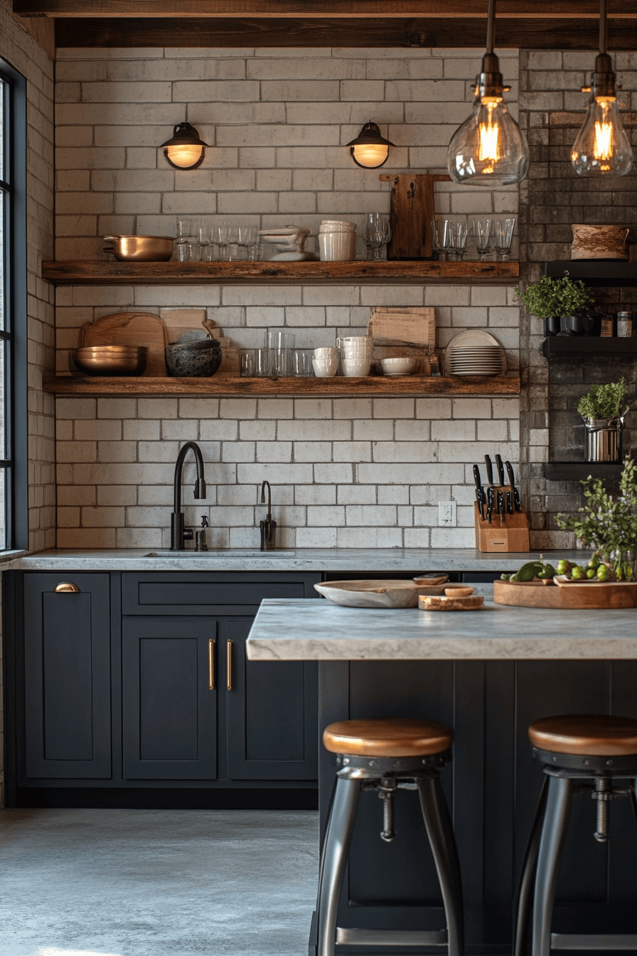 19+ Contemporary Kitchens That Prove Modern Design Can Still Feel Cozy 6 Industrial Glam Kitchen Style