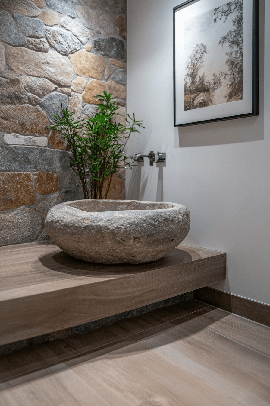 17+ Tiny Apartment Bathroom Designs That Prove Less Is More 6 Nature Inspired Tiny Apartment Bathroom Design