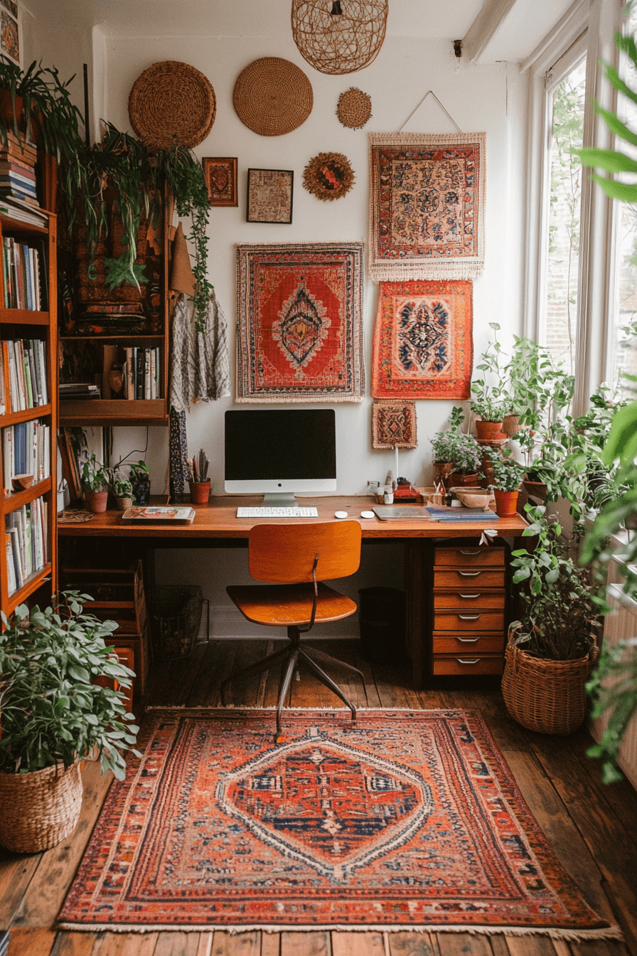 15+ Scandi Boho Decor Ideas to Create a Cozy Yet Airy Space 6 Scandi Boho Creative Office