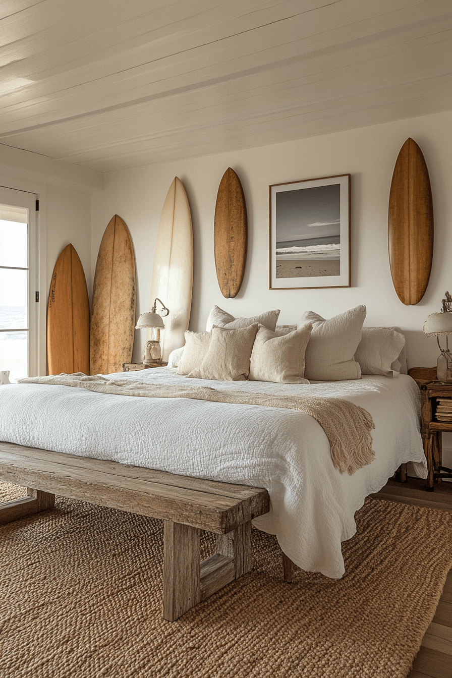 21+ Boho Coastal Bedroom Inspiration for a Space Full of Personality 6 Surfers Haven