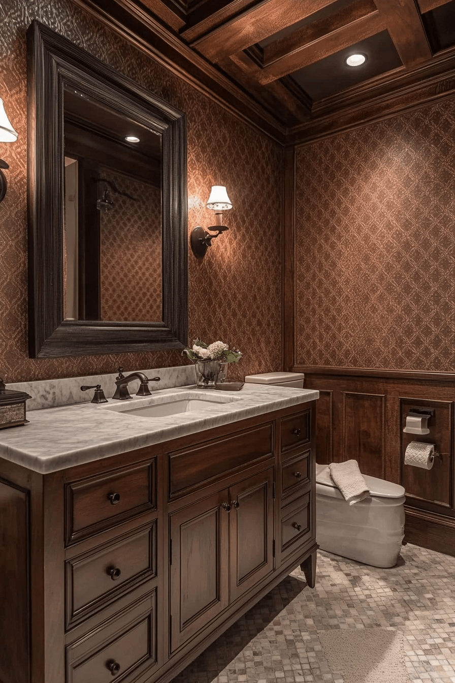 17+ Transitional Bathroom Design Looks That Make Any Home Shine 6 Textured Harmony Bathroom