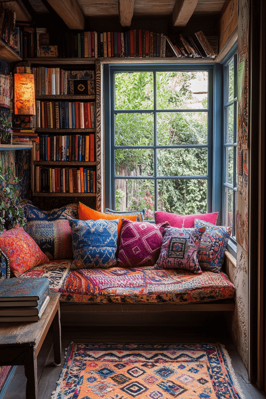 17+ Colorful Boho Decor Ideas That Turn Everyday Living Into Artful Expression 6 Vibrant Embroidered Cushions