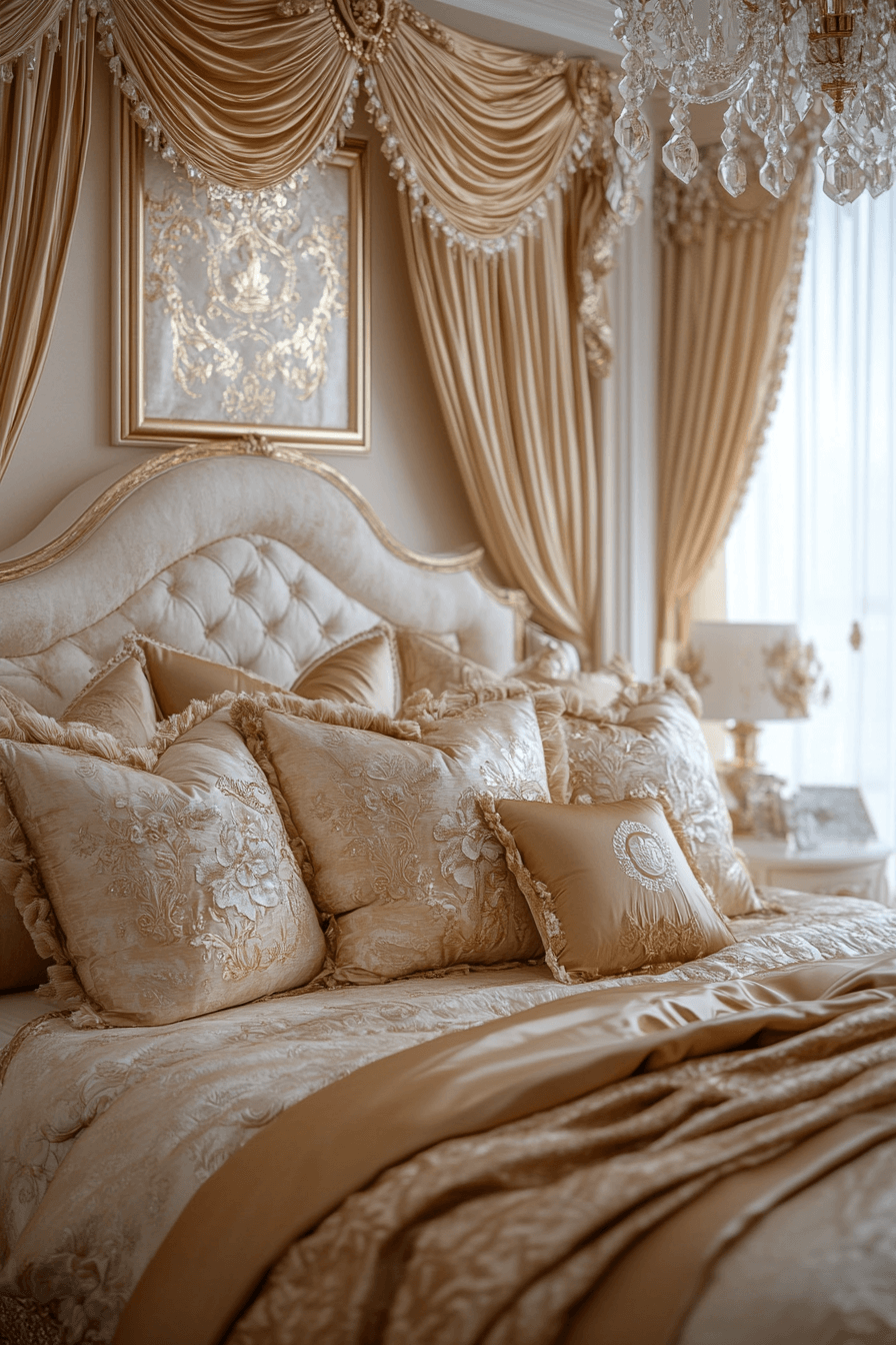 15+ Beige Bedroom Ideas for a Chic and Affordable Refresh 7 Beige And Gold Opulence