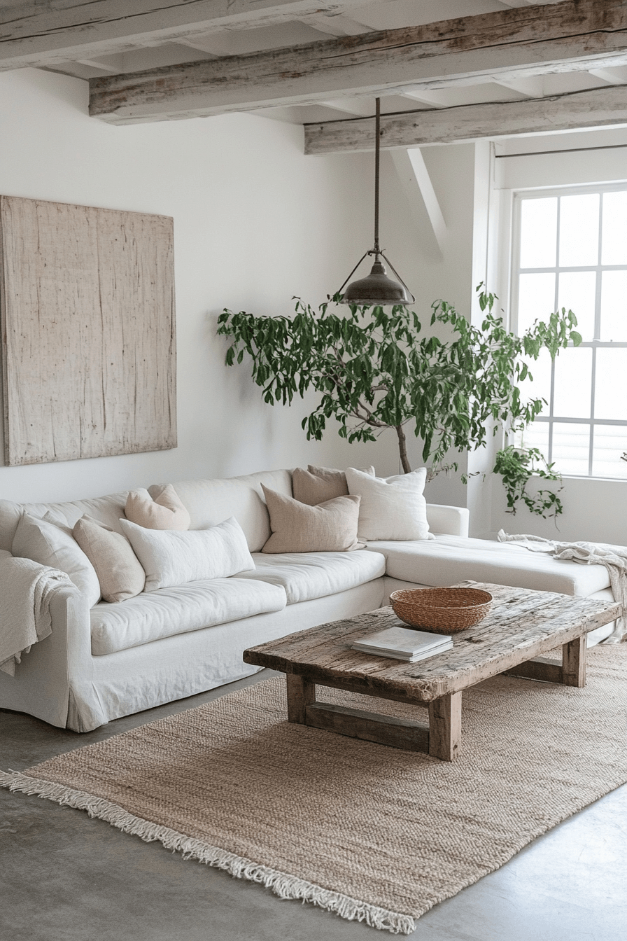 16+ Industrial Farmhouse Living Room Looks That Mix Comfort With Edge 7 Concrete Farmhouse Living