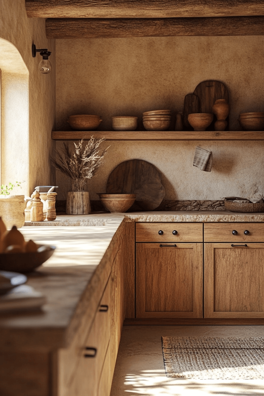 17+ Afrohemian Decor Kitchen Inspiration That Blends Art and Functionality 7 Earthy Harmony Kitchen