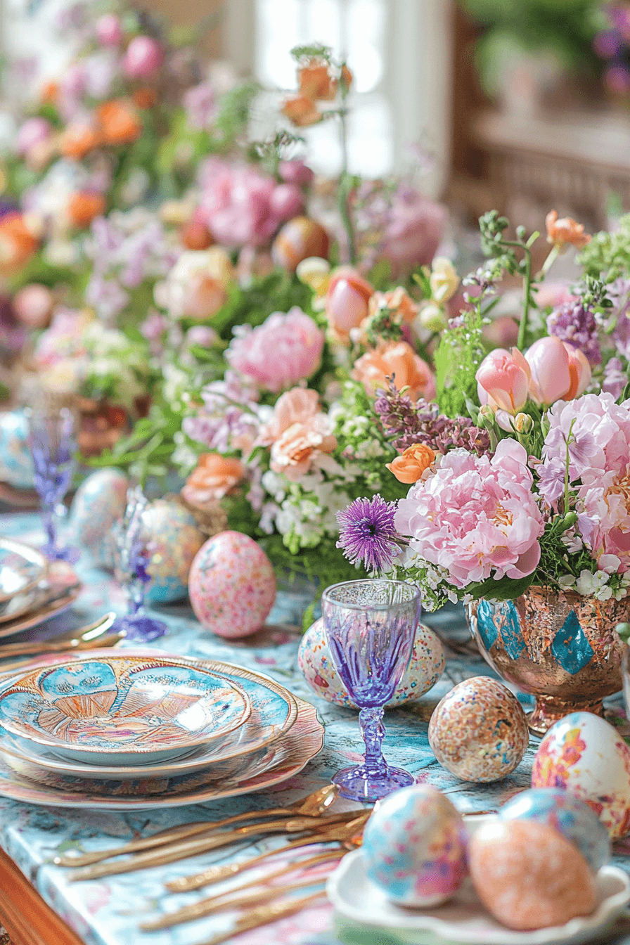 24+ Easter Table Decorations That Make Guests Feel Truly Welcome 7 Fairytale Easter Vibe