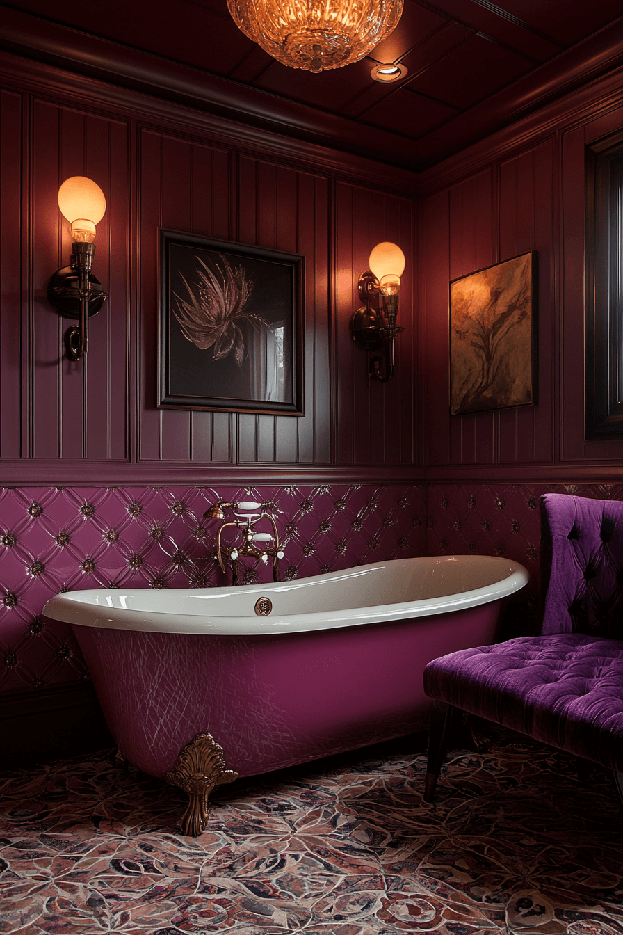 16+ Vintage Modern Master Bath Details That Add Personality and Style 7 Glam Retro Bathroom Escape