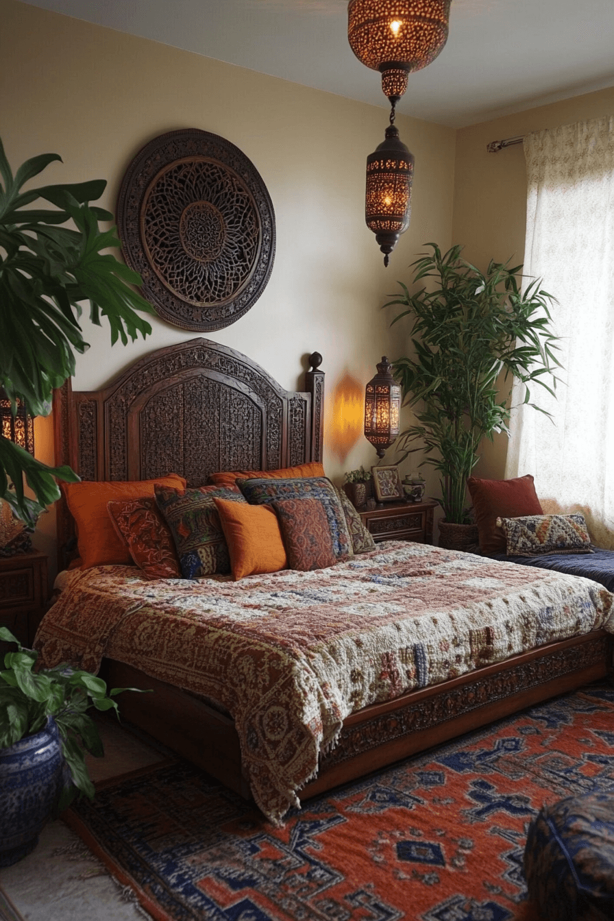 18+ Chic Bedroom Ideas That Highlight Style in Every Detail 7 Moroccan Boho Luxe