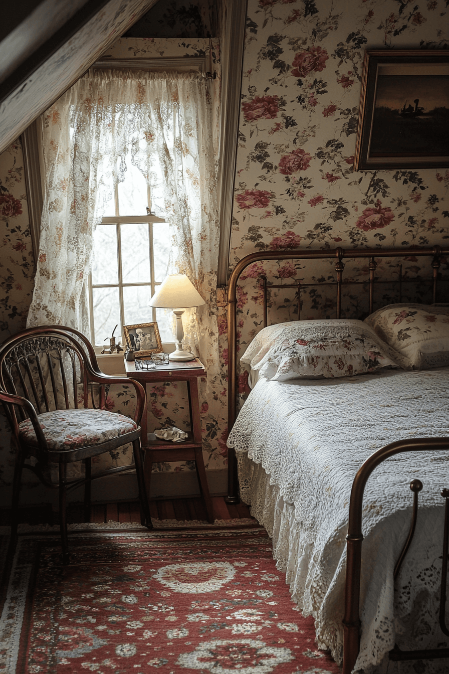 15+ Attic Bedroom Ideas to Design a Chic and Affordable Makeover 7 Retro Inspired Loft Retreat