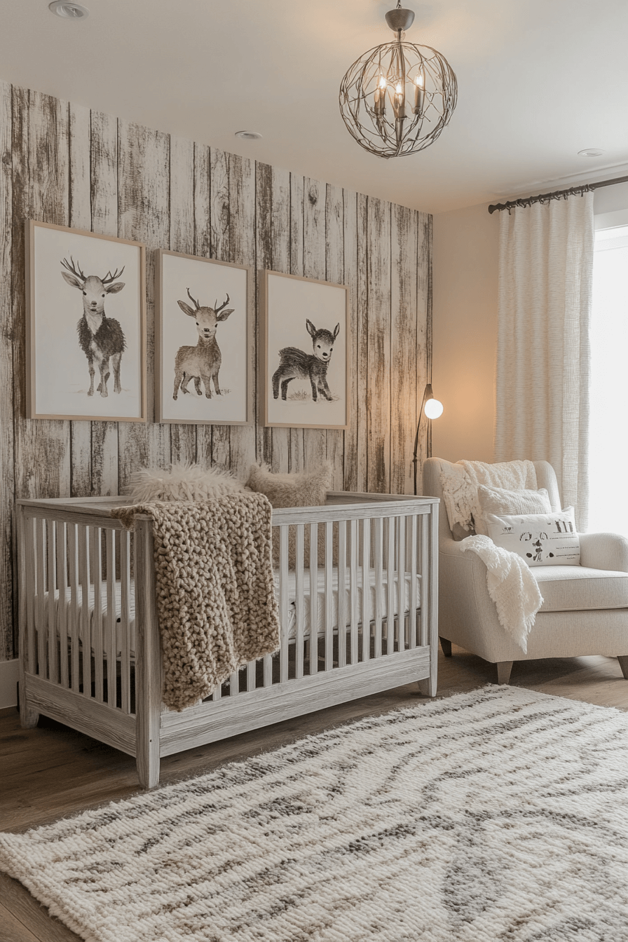 19+ Vintage Modern Nursery Ideas to Create a Unique and Memorable Space 7 Rustic Charm Nursery