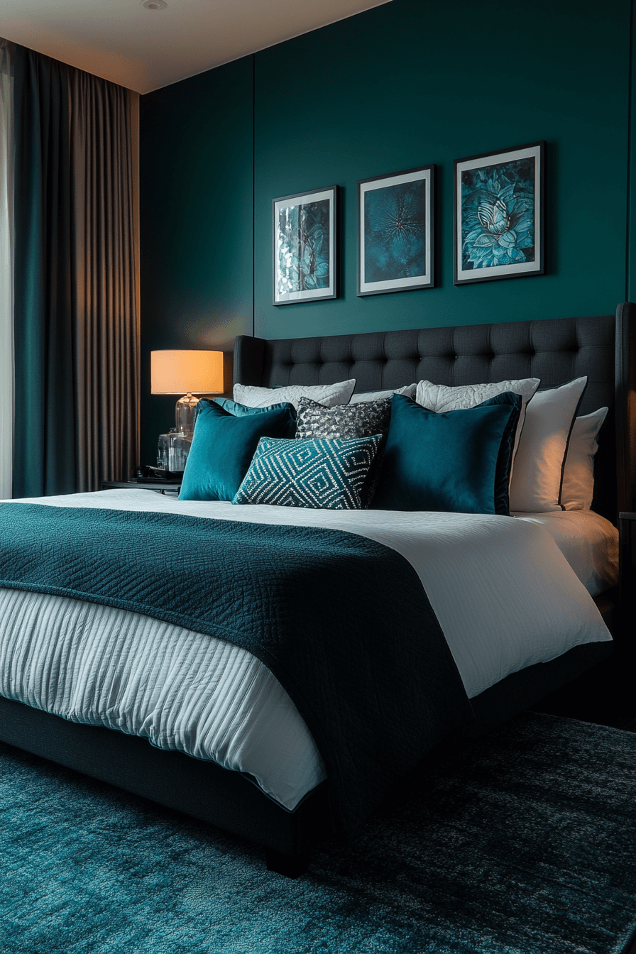 15+ Dark Teal Bedroom Ideas That Make a Statement With Style 7 Sophisticated Dark Teal Bedroom Escape