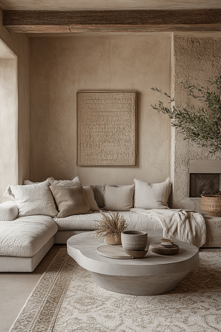 26+ Modern Boho Living Room Inspiration for a Warm and Inviting Vibe 7 Stone Mix