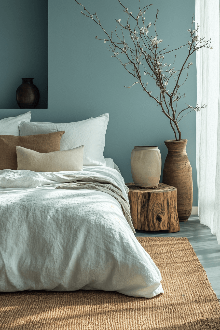 17+ Minimal Blue Bedroom Looks Perfect for Modern Living 7 Zen Blue Sanctuary Bedroom