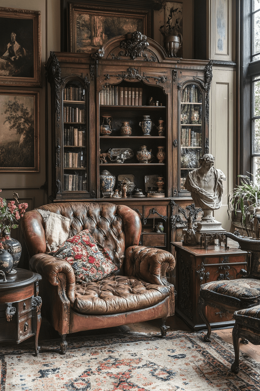 21+ Boho Maximalist Living Room Inspiration for a Bold Home Makeover 8 Antique Boho Elegance