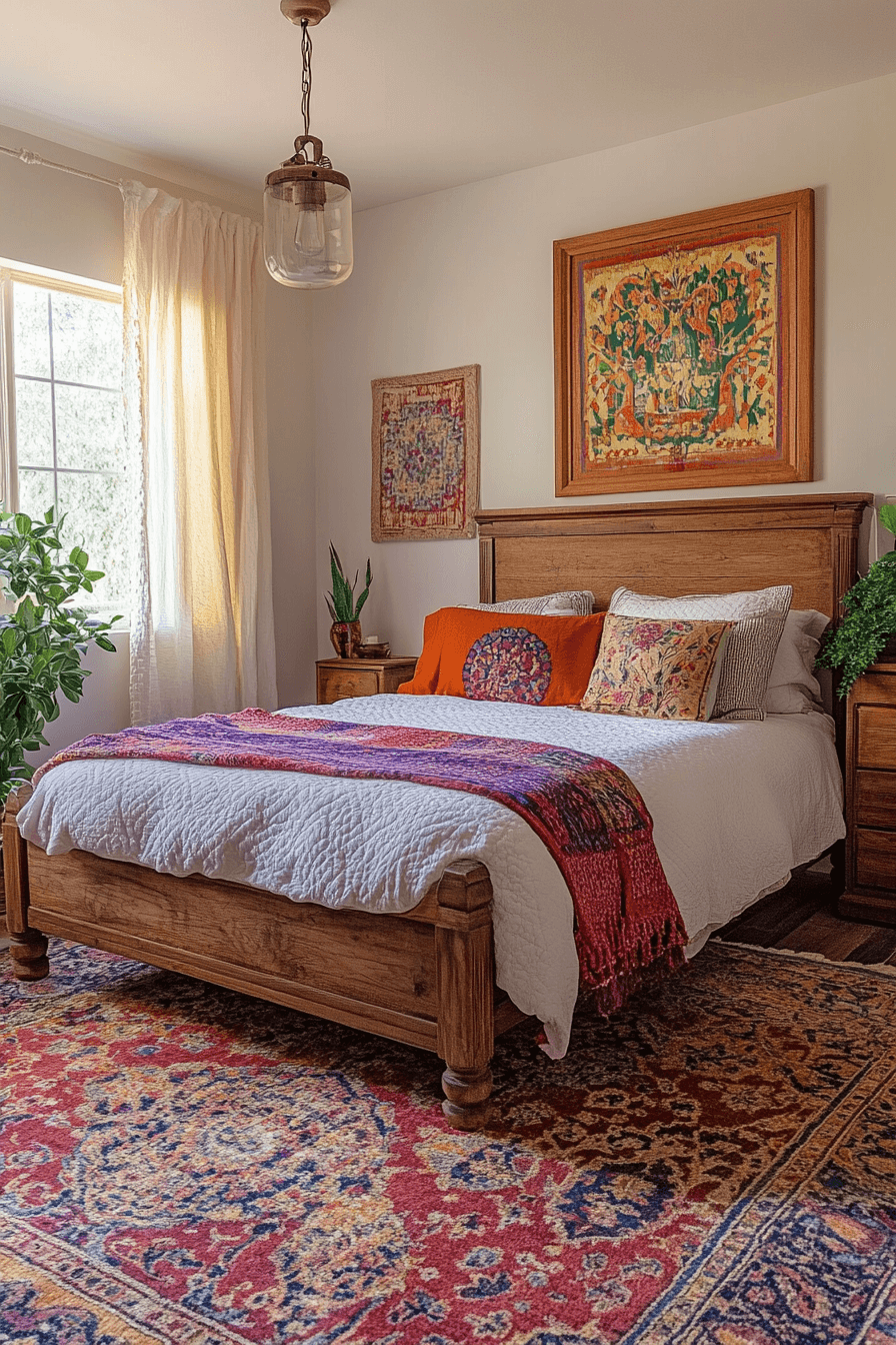 25+ Romantic Bedroom Ideas for a Budget-Friendly Romantic Makeover 8 Boho Romantic Sanctuary