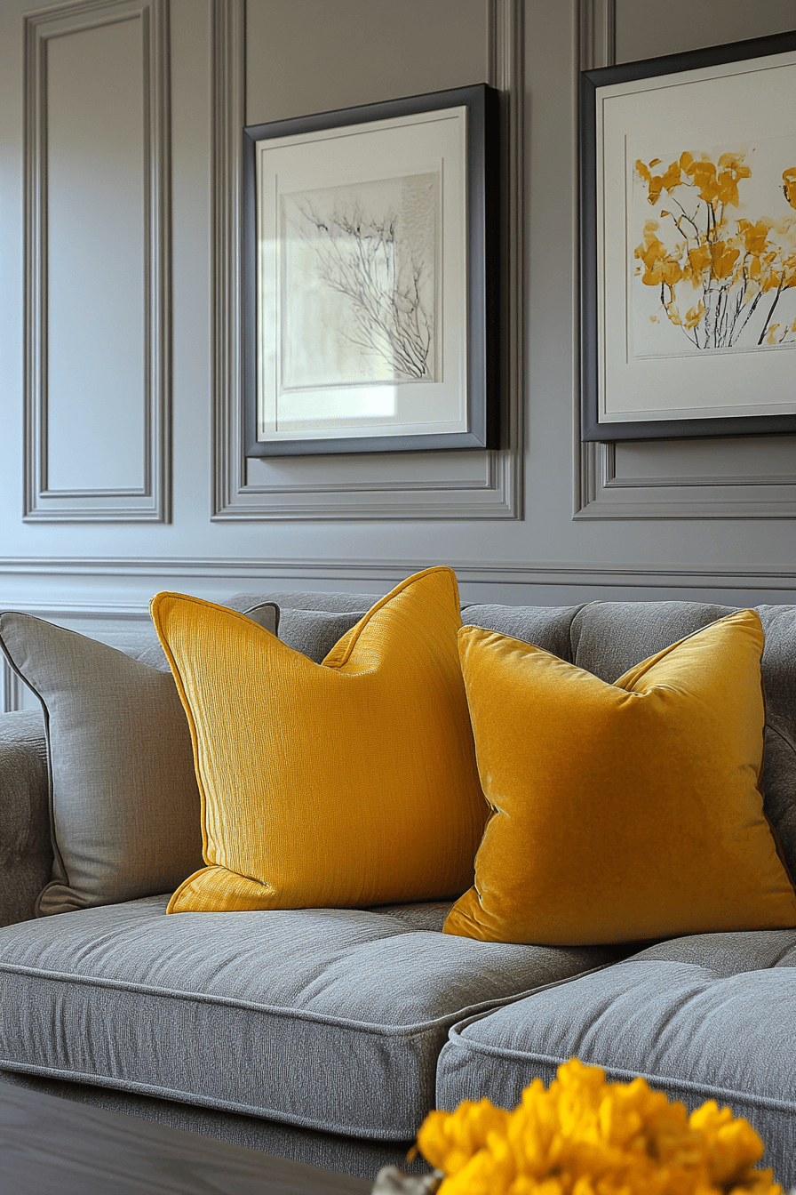 15+ Grey Couch Living Room Ideas That Prove Neutral Is Never Boring 8 Cheerful Yellow In Grey Spaces