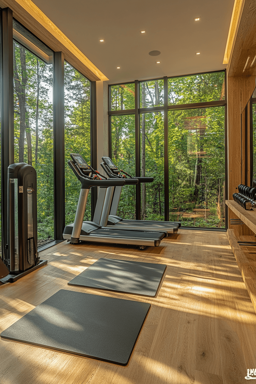 15+ Backyard Studio Designs to Create a Relaxing Guest Retreat 8 Fitness Corner Backyard Studio