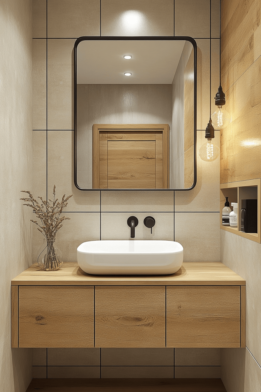 17+ Tiny Apartment Bathroom Designs That Prove Less Is More 8 Floating Vanity Elegance For Tiny Apartments