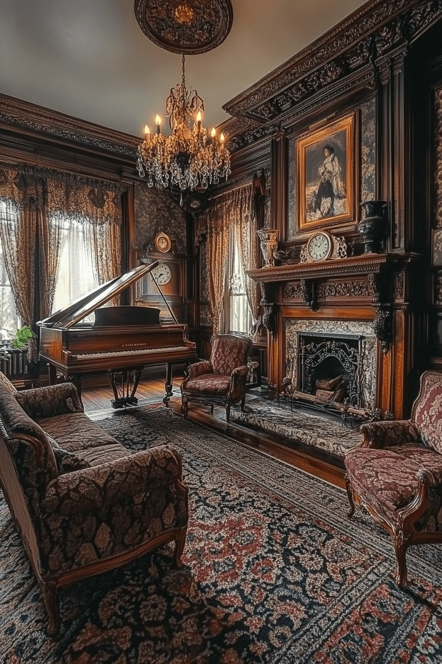 17+ Western Gothic Vintages for a Sophisticated and Mysterious Vibe 8 Golden Brocade