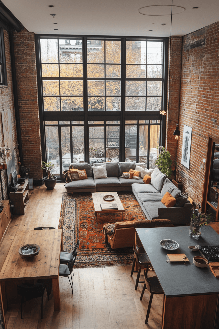 15+ Industrial Living Room Looks to Create a Chic Urban Vibe 8 Loft Style Living Room